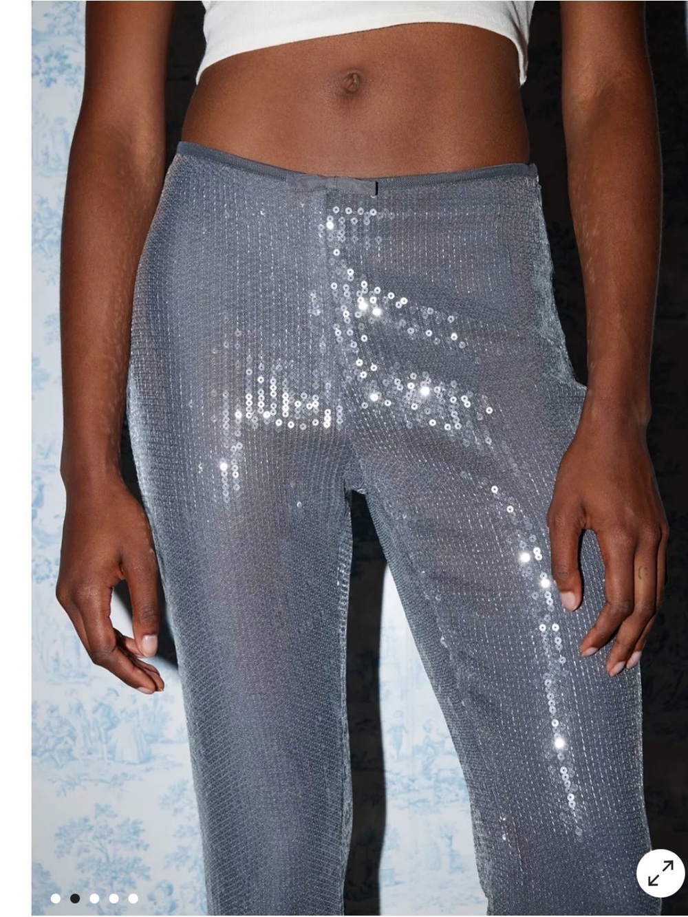 Women’s Kimchi Blue Lily Sequin Leggings Crop Pants 2